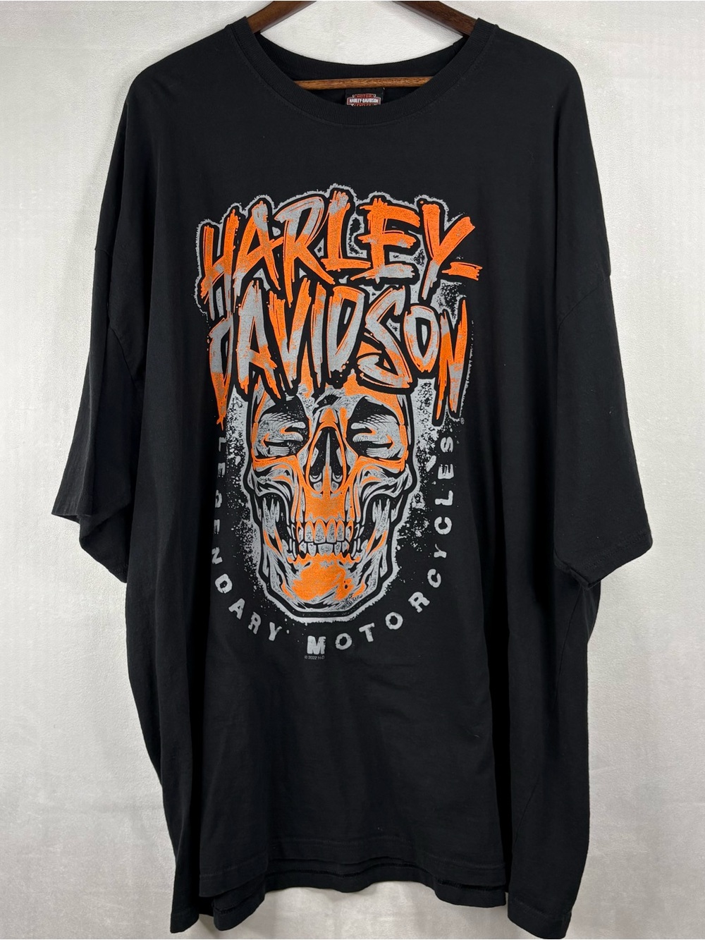 Harley Davidson T Shirt Mens 5XL Black Skull Caliente San Antonio Texas Graphic